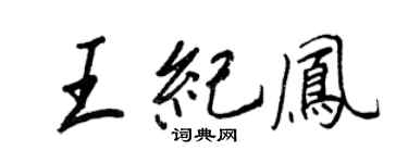 王正良王紀鳳行書個性簽名怎么寫