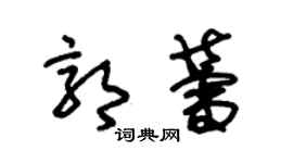 朱錫榮郭蕾草書個性簽名怎么寫