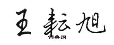 駱恆光王耘旭行書個性簽名怎么寫