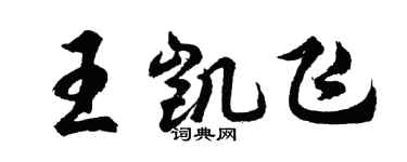胡問遂王凱飛行書個性簽名怎么寫