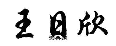 胡問遂王日欣行書個性簽名怎么寫