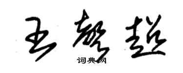 朱錫榮王聲超草書個性簽名怎么寫