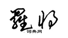 朱錫榮羅將草書個性簽名怎么寫