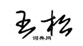 朱錫榮王松草書個性簽名怎么寫