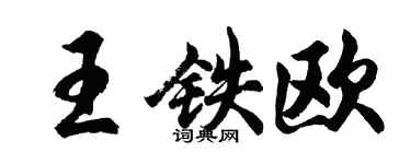 胡問遂王鐵歐行書個性簽名怎么寫