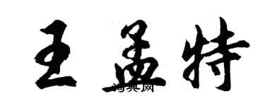 胡問遂王孟特行書個性簽名怎么寫