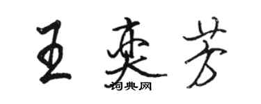 駱恆光王奕芳行書個性簽名怎么寫