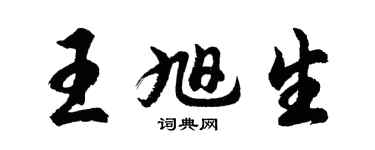 胡問遂王旭生行書個性簽名怎么寫