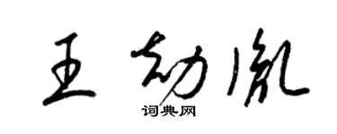 梁錦英王劫胤草書個性簽名怎么寫