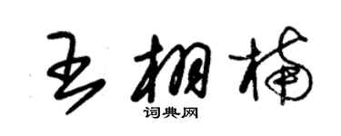 朱錫榮王栩楠草書個性簽名怎么寫