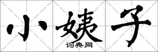 翁闓運小姨子楷書怎么寫