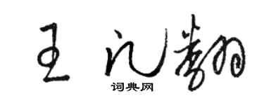 駱恆光王凡翻草書個性簽名怎么寫