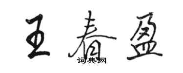 駱恆光王春盈行書個性簽名怎么寫