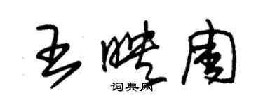 朱錫榮王映周草書個性簽名怎么寫