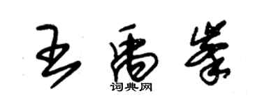 朱錫榮王禹峰草書個性簽名怎么寫