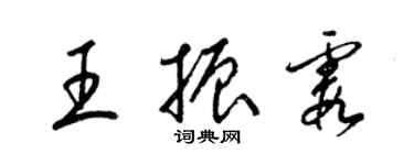 梁錦英王振霞草書個性簽名怎么寫