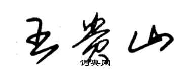 朱錫榮王貴山草書個性簽名怎么寫