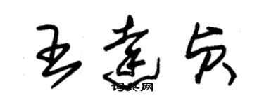 朱錫榮王達貞草書個性簽名怎么寫