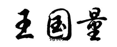 胡問遂王國量行書個性簽名怎么寫