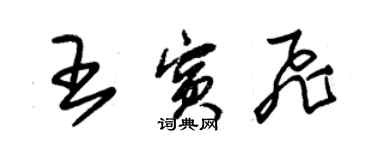 朱錫榮王賓飛草書個性簽名怎么寫