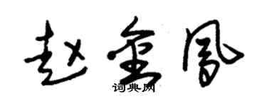 朱錫榮趙金鳳草書個性簽名怎么寫