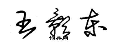 朱錫榮王影東草書個性簽名怎么寫