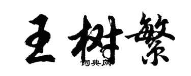 胡問遂王樹繁行書個性簽名怎么寫