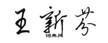 駱恆光王新芬行書個性簽名怎么寫