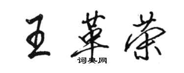 駱恆光王革榮行書個性簽名怎么寫