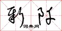 王冬齡新阡草書怎么寫