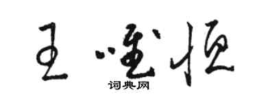 駱恆光王唯恆草書個性簽名怎么寫