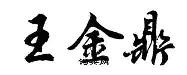 胡問遂王金鼎行書個性簽名怎么寫