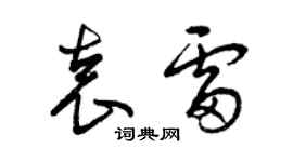 曾慶福袁雷草書個性簽名怎么寫