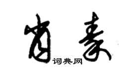 朱錫榮肖秦草書個性簽名怎么寫