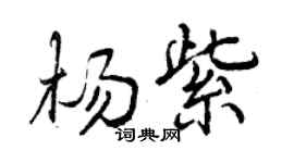 曾慶福楊紫行書個性簽名怎么寫