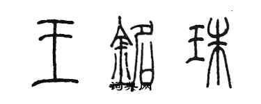 陳墨王銘珠篆書個性簽名怎么寫