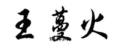 胡問遂王蔓火行書個性簽名怎么寫