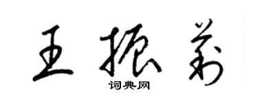 梁錦英王振莉草書個性簽名怎么寫