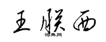 梁錦英王朕西草書個性簽名怎么寫