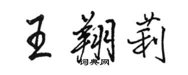 駱恆光王翔莉行書個性簽名怎么寫