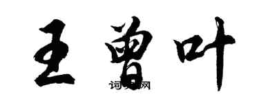 胡問遂王曾葉行書個性簽名怎么寫