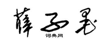 朱錫榮薛子墨草書個性簽名怎么寫