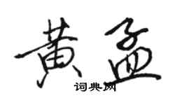 駱恆光黃孟行書個性簽名怎么寫