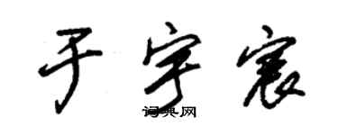 朱錫榮於宇宸草書個性簽名怎么寫