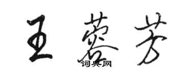 駱恆光王蓉芳行書個性簽名怎么寫