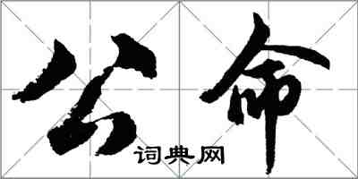 胡問遂公命行書怎么寫