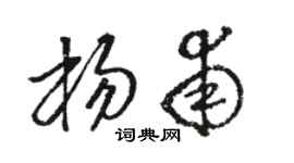駱恆光楊甫草書個性簽名怎么寫