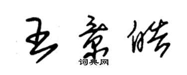 朱錫榮王景皓草書個性簽名怎么寫