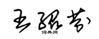 朱錫榮王紹芬草書個性簽名怎么寫