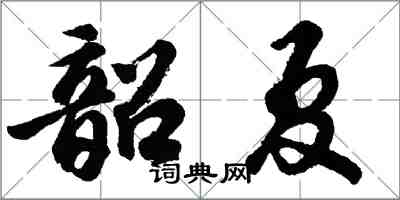 胡問遂韶夏行書怎么寫